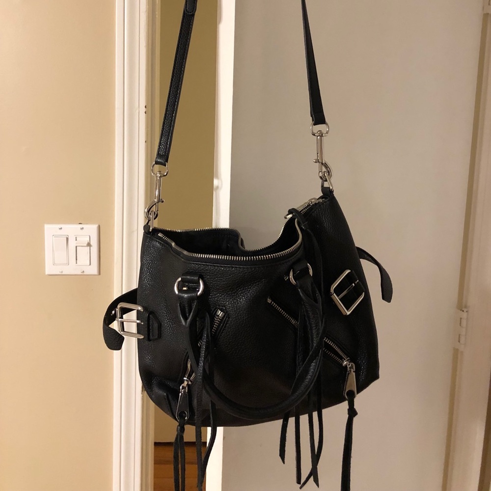 New with tags! Rebecca Minkoff moto satchel black